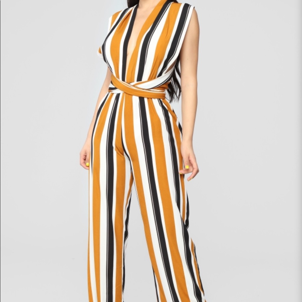 Multi Stripe Jumpsuit